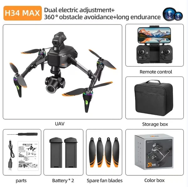 H34 HD Aerial Photography Drone 360° Obstacle Avoidance